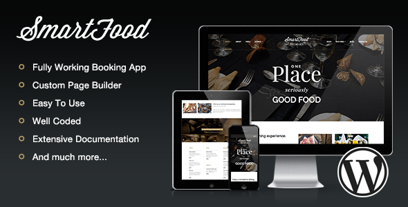 Preview.  large preview 1 - SmartFood - Restaurant, Cafe, Bistro WordPress Theme