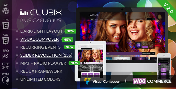 clubix - Clubix - Nightlife, Music & Events WordPress Theme