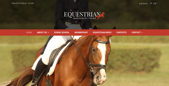 equestrian - Equestrian - Horses and Stables WordPress Theme