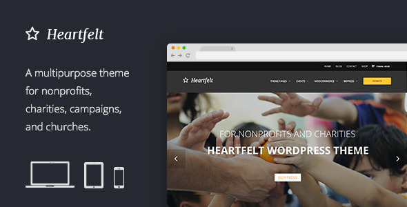 heartfelt - Heartfelt: Humanitarian Responsive WordPress Theme