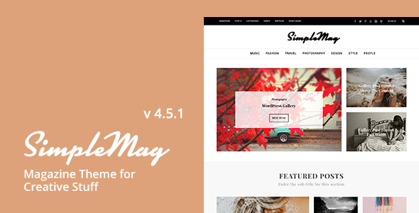 simplemag - SimpleMag - Magazine theme for creative stuff