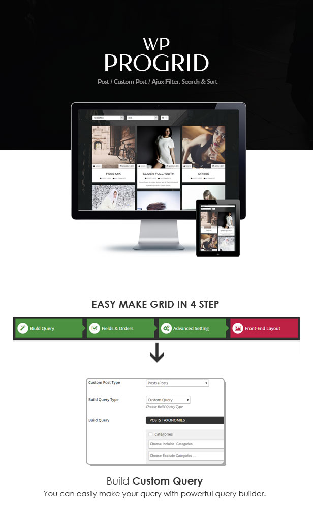 grid2 - Pro Grid : Ajax Post, Custom Post Display + Filter