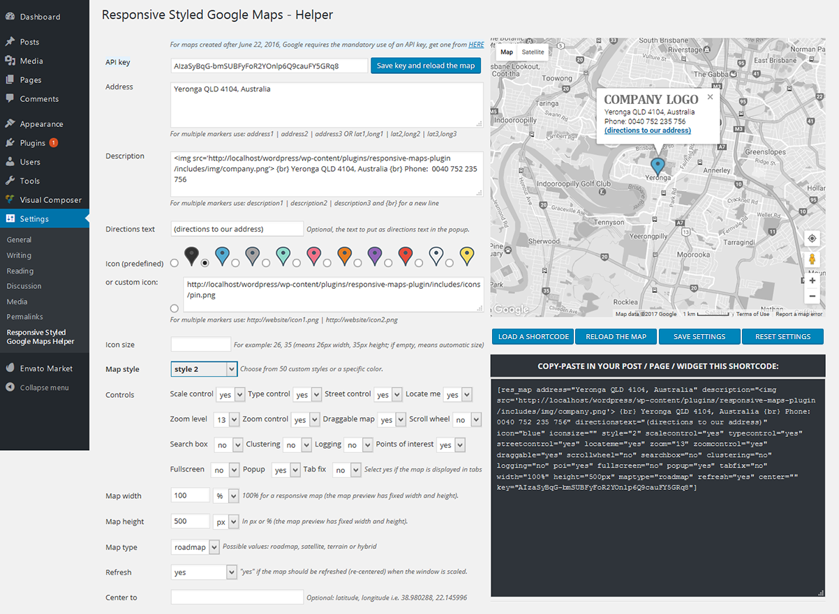 maps2 - Responsive Styled Google Maps - WordPress Plugin