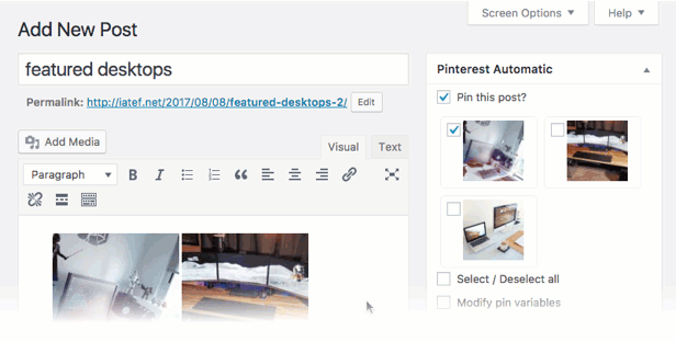 pinterest2 - Pinterest Automatic Pin Wordpress Plugin