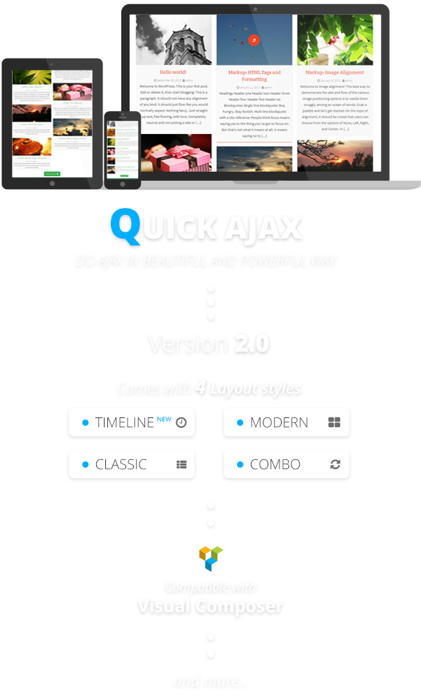 quick5 - Quick Ajax - Modern Wordpress Ajax Query Posts