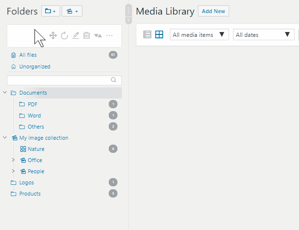 wordpress7 - WordPress Real Media Library - Media Categories / Folders File Manager