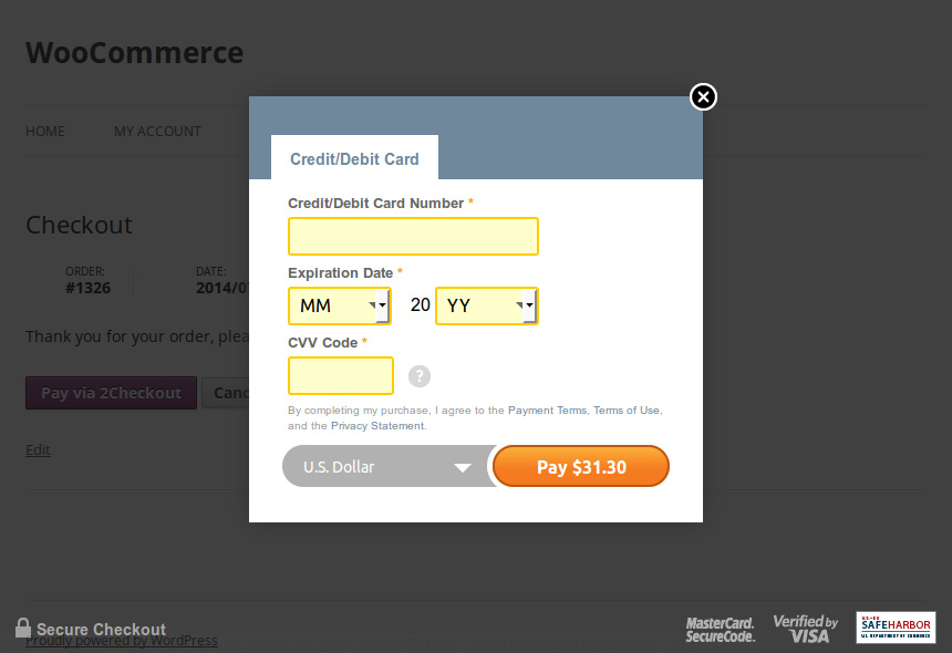 2checkout inline payments - 2Checkout Inline Checkout